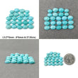Turquoise Gemstone Cabochon : Natural Untreated Sleeping Beauty Blue Turquoise Round Oval Shape Lots