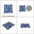 BLUE SAPPHIRE Gemstone Checker Cut : Natural Untreated Unheated Sapphire Round Shape Lots
