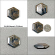 Golden Brown CHOCOLATE BLUE Sheen SAPPHIRE Gemstone Normal Cut : Natural Untreated Sapphire Hexagon Shape