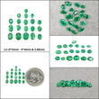 Emerald Gemstone Normal Cut : Natural Untreated Unheated Green Emerald Oval Shape Lots For Jewelry
