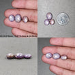 Star Sapphire Gemstone Cabochon : Natural Untreated African Pink Sapphire 6Ray Star Oval Shape 3pcs Sets