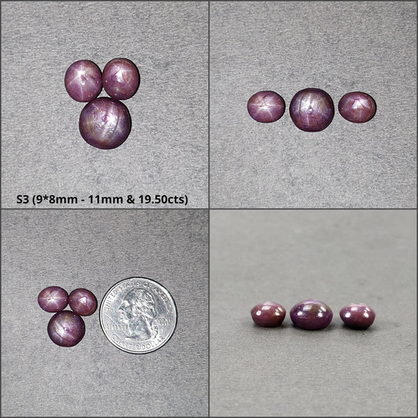 स्टार नीलम रत्न कैबोचोन: प्राकृतिक अनुपचारित अनन्य दुर्लभ रिकॉर्ड कीपर गुलाबी नीलम 6 रे स्टार ओवल आकार