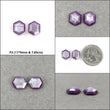 Sapphire Gemstone Normal Cut : Natural Untreated Unheated Raspberry Pink Sheen Sapphire Hexagon Shape Pair