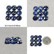 Ruby & Sapphire Gemstone Rose Cut : Natural Untreated Unheated Blue Sapphire Round Shape Sets