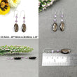 Sapphire Gemstone Earring : Natural Untreated Chocolate Pink Sapphire 925 Sterling Silver Drop Dangle Hook Earring