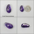 Amethyst Gemstone Cabochon : Natural Untreated Unheated Purple Amethyst Uneven Shape 1pcs For jewelry