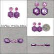 Sapphire Gemstone Normal Cut : Natural Untreated Raspberry Pink Sapphire Hexagon Shape 4pcs