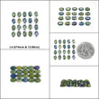 Multi Sapphire Gemstone Normal Cut : Natural Untreated Green Sapphire Oval Shape 20pcs Lots