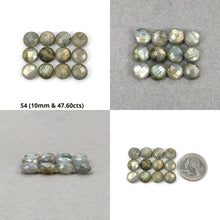 Labradorite Gemstone Checker Cut : Natural Untreated Rainbow Flashing Labradorite Round Shape Briolette Set For Jewelry