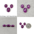 Purple Ruby Gemstone Cabochon : Natural Untreated Unheated Ruby Oval Shape 3pcs