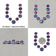 Ruby & Sapphire Gemstone Rose And Checker Cut : Natural Untreated Unheated Blue Sapphire Round Shape Sets