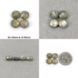 Labradorite Gemstone Checker Cut : Natural Untreated Rainbow Flashing Labradorite Round Shape Set For Jewelry