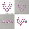 RUBY ZOISITE Gemstone Rose Cut : Natural Untreated Unheated Ruby Bi-Color Uneven Egg Shape 13pcs 14pcs & 16pcs (With Video)