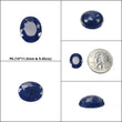 Sapphire Gemstone Normal Cut : Natural Untreated Unheated Blue Sapphire Cushion & Oval Shape