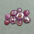 Raspberry Sheen PINK SAPPHIRE Gemstone Cut September Birthstone : 36.45cts Natural Untreated Sapphire Hexagon Shape Normal Cut 9*8.5mm - 16*13mm 9pcs For Jewelry