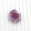 Raspberry SAPPHIRE Gemstone Normal Cut TRAPICHE : 12.65cts Natural Untreated Sheen Pink Sapphire Hexagon Shape 18*15mm (With Video)