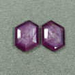 17.55cts Natural Untreated Raspberry Sheen PINK SAPPHIRE Gemstone September Birthstone Hexagon Shape Normal Cut 18*13mm Pair For Earring