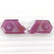 26.40cts Natural Untreated Raspberry Sheen PINK SAPPHIRE Gemstone September Birthstone Normal Cut Hexagon Shape 40cts Natural RASPBERRY Sheen PINK SAPPHIRE Hexagon Normal Cut 12*11mm - 16*14.5mm Pair