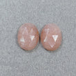 6.90cts Natural Untreated BROWN MOONSTONE Gemstone Rose Cut Oval Shape 13*10*4(h) Pair For Earring