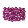 Raspberry SAPPHIRE Gemstone Cabochon September Birthstone : 43.50cts Natural Untreated Sheen Pink Sapphire Oval Shape Cabochon 7*5mm 36pcs