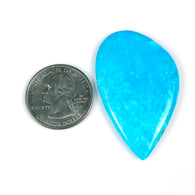 43.30cts प्राकृतिक किंगमैन एरिजोना ब्लू फ़िरोज़ा रत्न असमान आकार काबोचोन 49*29*5h 1 पीस आभूषण के लिए