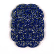 56.00cts Natural Untreated Blue LAPIS LAZULI Gemstone Hand Carved Uneven Shape 55*40mm 1pc for Pendant