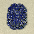 56.00cts प्राकृतिक अनुपचारित नीला लैपिस लाजुली रत्न हाथ से नक्काशीदार असमान आकार 55*40mm 1 पीस पेंडेंट के लिए