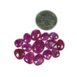 56.00cts Natural Untreated Raspberry Sheen PURPLE PINK SAPPHIRE Gemstone September Birthstone Uneven Shape Rose Cut 10*9mm - 16*13mm 14pcs