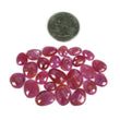 82.00cts Natural Untreated Raspberry Sheen PINK SAPPHIRE Gemstone September Birthstone Uneven Shape Rose Cut 9*7mm - 15*12mm 24pcs