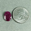 6.24ratti Natural Untreated RED RUBY(MAANIK) Gemstone Normal Cut Oval Shape Rashi Ratan 14*10mm*4h 1pc