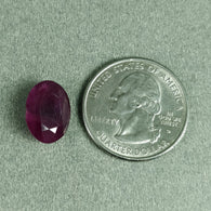 7.87cts Natural Untreated RED RUBY (Maanik) Gemstone Normal Cut Oval Shape Rashi Ratan 14*10mm*6h