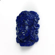LAPIS LAZULI Gemstone Carving : 72.00cts Natural Untreated Unheated Lapis Hand Carved Lord HANUMAN 35.5*28mm*13(h)