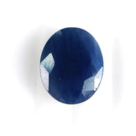 6.09cts प्राकृतिक अनुपचारित नीला नीलम रत्न अंडाकार आकार सामान्य कट 12*10mm