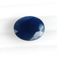 6.09cts प्राकृतिक अनुपचारित नीला नीलम रत्न अंडाकार आकार सामान्य कट 12*10mm