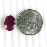6.90cts Natural Untreated RED RUBY Gemstone Normal Cut Oval Shape Rashi Ratan 14*10.5mm 1pc