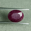7.57cts Natural Untreated RED RUBY (Maanik) Gemstone July Birthstone Normal Cut Oval Shape Rashi Ratan 13*11mm