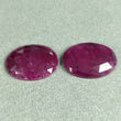 35.50cts Natural Untreated RED RUBY Gemstone Rose Cut Oval Shape 22*17mm*4(h) July Birthstone