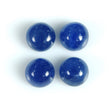 5.50cts Natural Untreated BLUE SAPPHIRE Gemstone Round Shape Cabochon September Birthstone 6mm 4pcs
