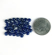 23.00cts Natural Untreated BLUE SAPPHIRE Gemstone Round Shape Cabochon September Birthstone 5mm 35pcs