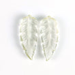 LEMON QUARTZ Gemstone Carving : 10.00cts Natural Untreated Quartz Hand Carved Leaves 23*9mm Pair