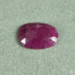 10.50cts Natural Untreated RED RUBY Gemstone Rose Cut Uneven Shape 18*13mm*4(h) July Birthstone