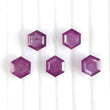 9.50cts Natural Untreated Raspberry Sheen PINK SAPPHIRE Gemstone September Birthstone Hexagon Shape Step Cut 7mm 5pcs Lots