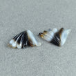 BOTSWANA AGATE Gemstone Carving June Birthstone : 10.00cts Natural Untreated Agate Hand Carved BUTTERFLY Carving 19*12mm Pair