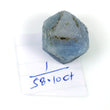 RECORD KEEPER Blue SAPPHIRE Gemstone Crystal : 58.10cts Natural Untreated Unheated Triangle Formative Sapphire Specimen 20*19mm 1pc