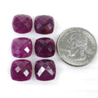 RED RUBY Gemstone Cut July Birthstone : 61.90cts Natural Untreated Unheated Ruby Cushion Shape Briolette Checker Cut 12mm 1Pcs
