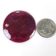 RED MAHALEO RUBY Gemstone Rose Cut July Birthstone : Natural Untreated Unheated Red Ruby Round Shape Rose Cut 41mm - 42mm 1pc