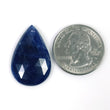 BLUE SAPPHIRE Gemstone Rose Cut : 26.00cts Natural Untreated Unheated Sapphire Rose Cut Pear Shape 28*18mm 1pc