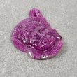 Red RUBY Gemstone Carving : 40.15cts Natural Untreated Unheated Ruby Hand Carved LORD Hunuman 34*24mm*6h