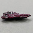 RED RUBY Gemstone Carving : 79.00cts Natural Untreated Unheated Ruby Hand Carved Flower 53*35mm