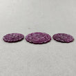 Sheen RUBY Gemstone Carving : 77.05cts Natural Untreated Unheated Ruby Gemstone Hand Carved Round Shape 25.5mm - 32mm 3pcs (With Video)